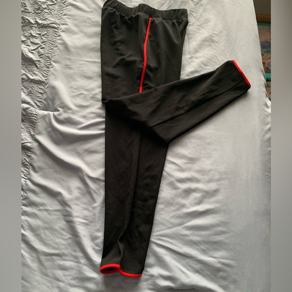Black Pants 👖with Red Trim
